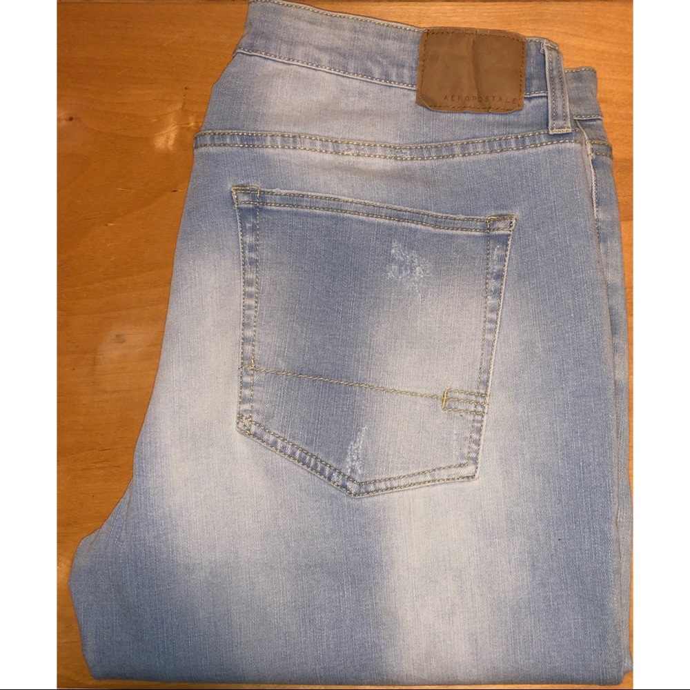 Aeropostale Knee Cut Super Skinny Jeans